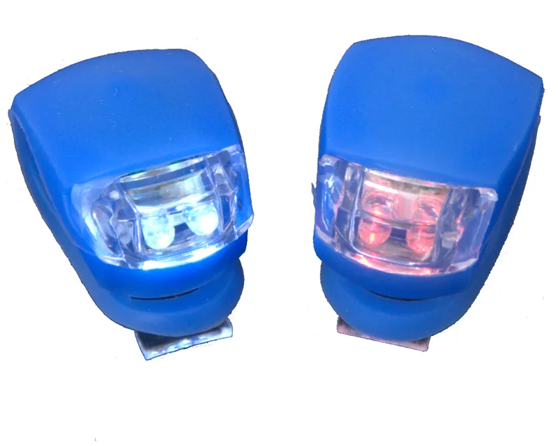 Front Rear LED Silicone Light Set Blue-3