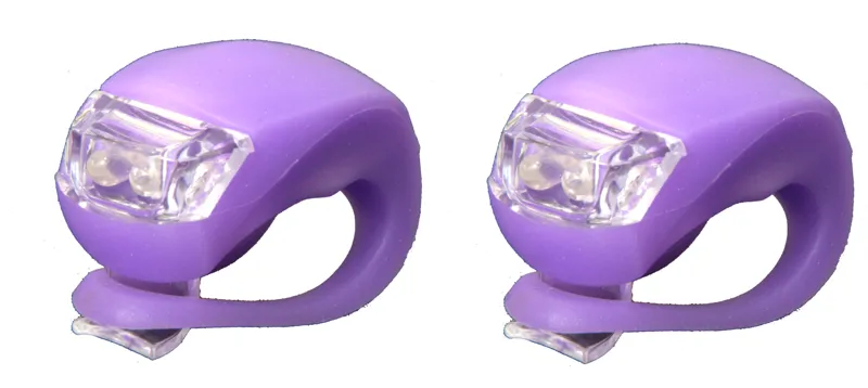 Front Rear LED Silicone Light Set Purple