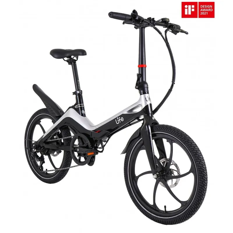 Li-Fe Flo Electric Folding Bike Black-2