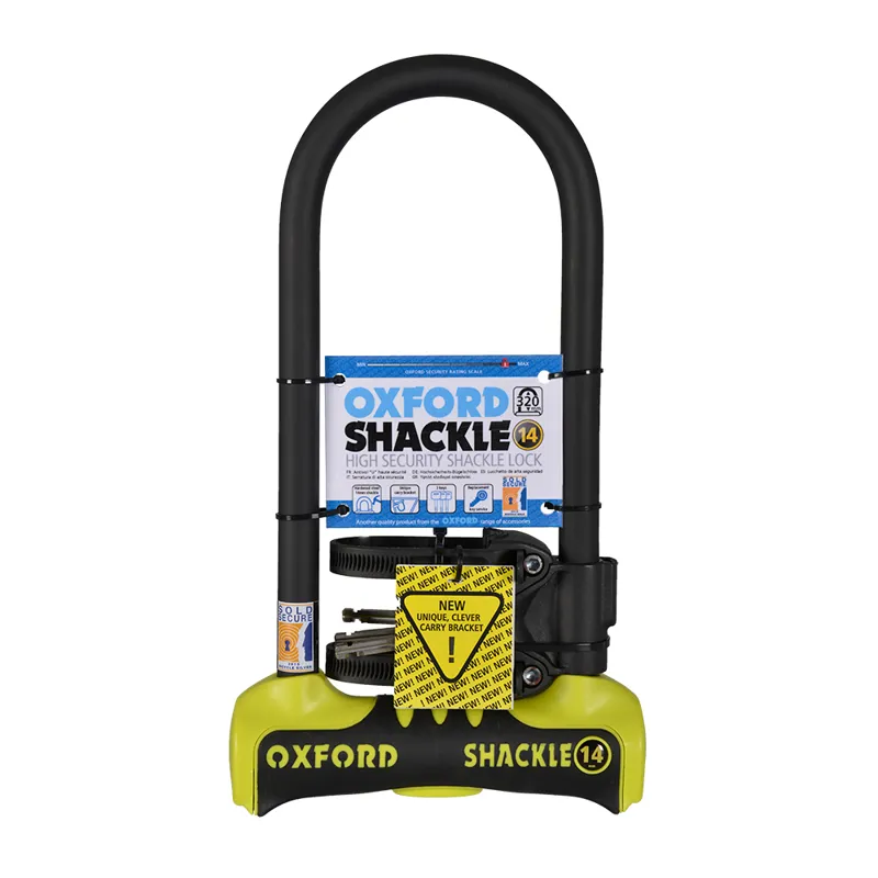 Oxford Shackle 14mm Gold Secure 320mm D-Lock