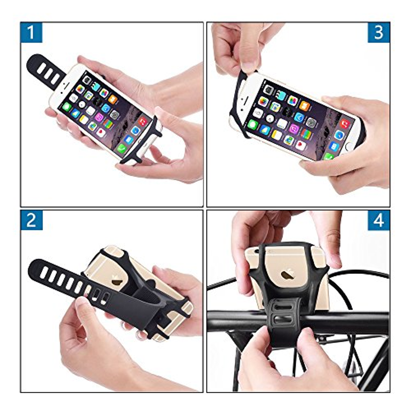 Ammaco Silicone Phone Holder Black-6