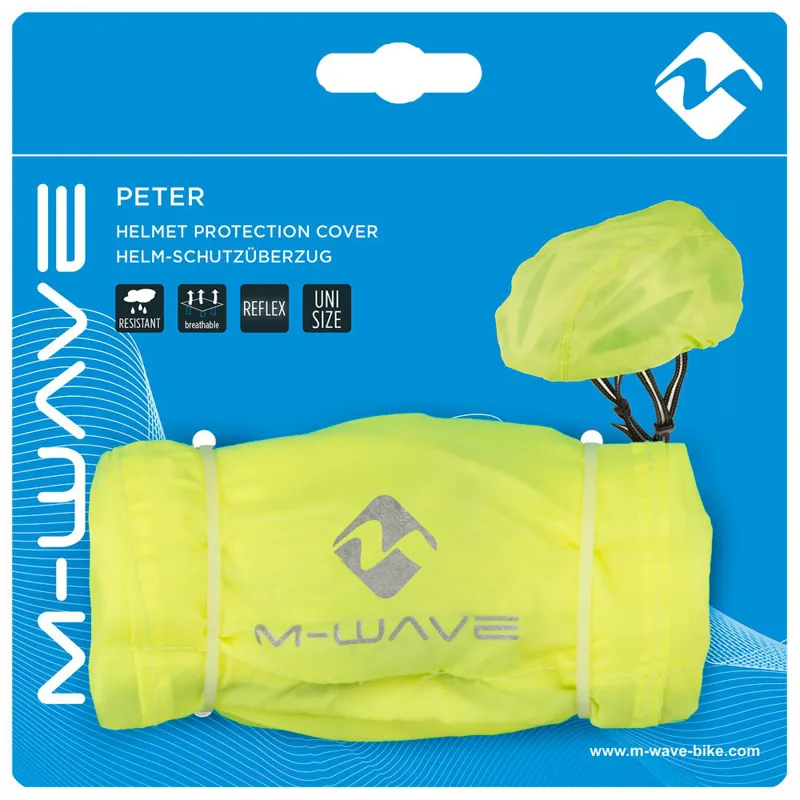 M-Wave Helmet Rain Cover Fluorescent Yellow-3