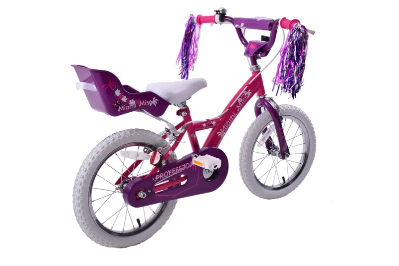 Professional Miami Miss 16 Inch Wheel Kids Bike Pink and Purple-2