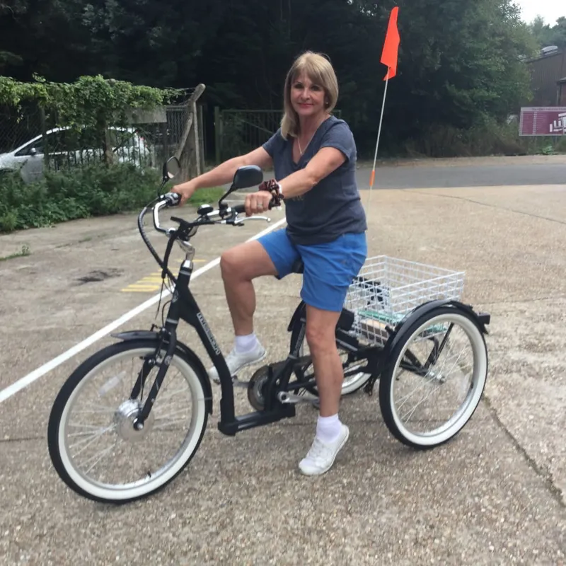 Mission E-Mission 26 Inch Electric Adult Tricycle Silver-1