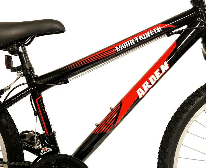 Arden Mountaineer 24 inch Wheel Kids Mountain Bike Black and Red-5