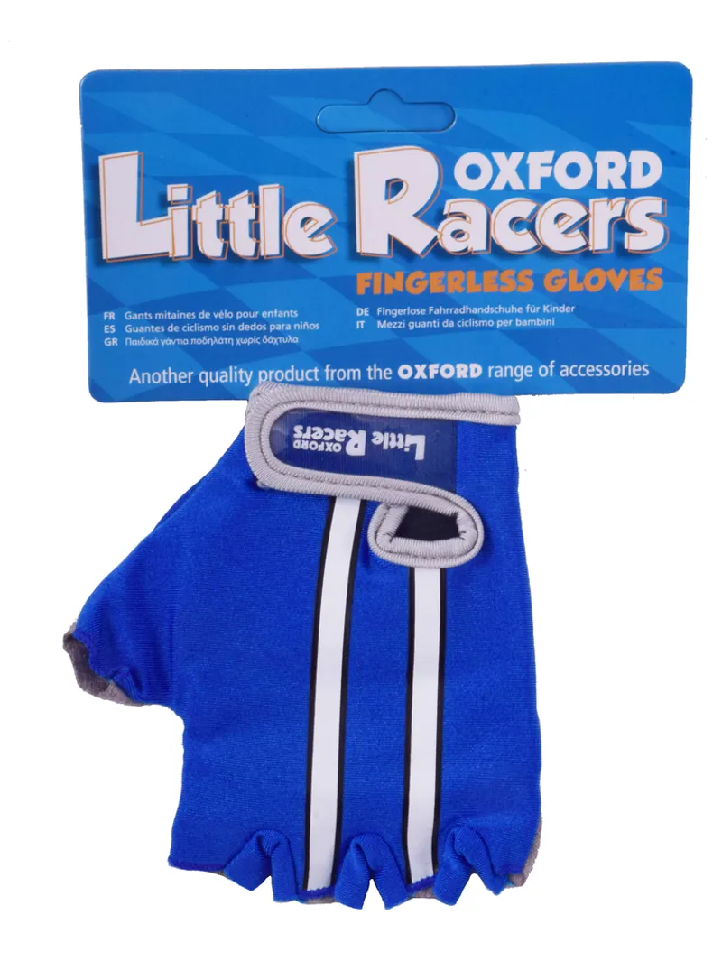 Oxford Little Racers Fingerless Mitts Blue