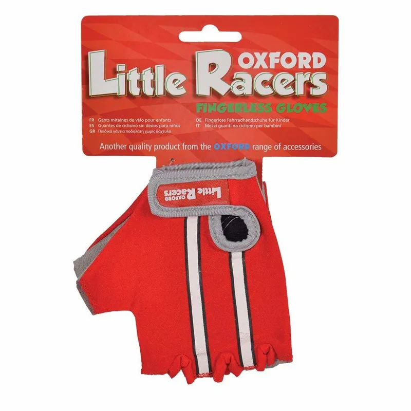 Oxford Little Racers Fingerless Mitts Red