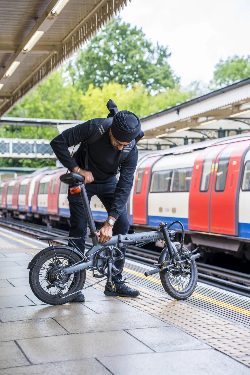 estarli e20 Pro Electric Folding Bike Slate Grey-1