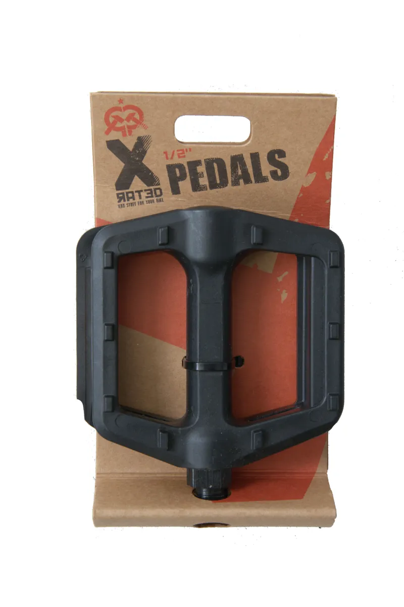 X-Rated 9/16 Platform Pedals Black-1