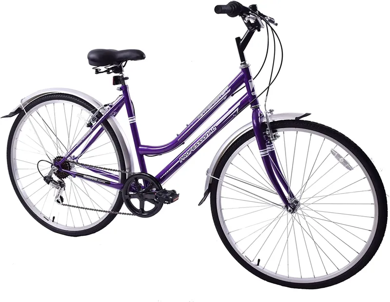 Professional Metropolitan 700c Commuter Hybrid Bike Purple-2