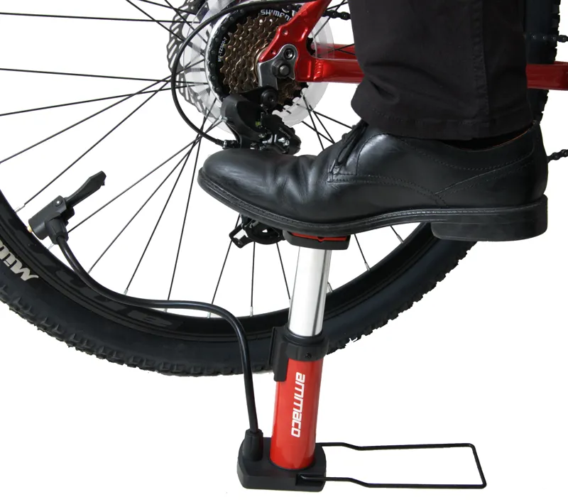 Ammaco Mini Foot Pump Red-2