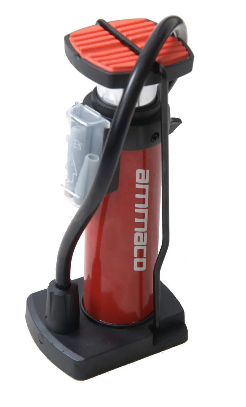 Ammaco Mini Foot Pump Red-1