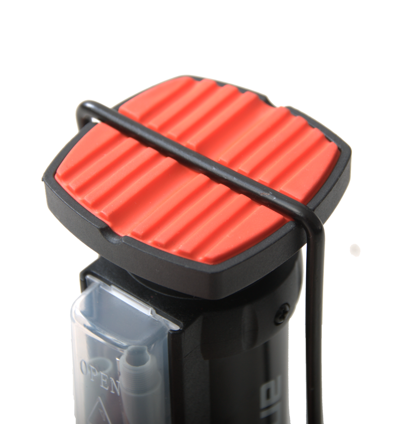 Ammaco Mini Floor Pump Black Gauge-3