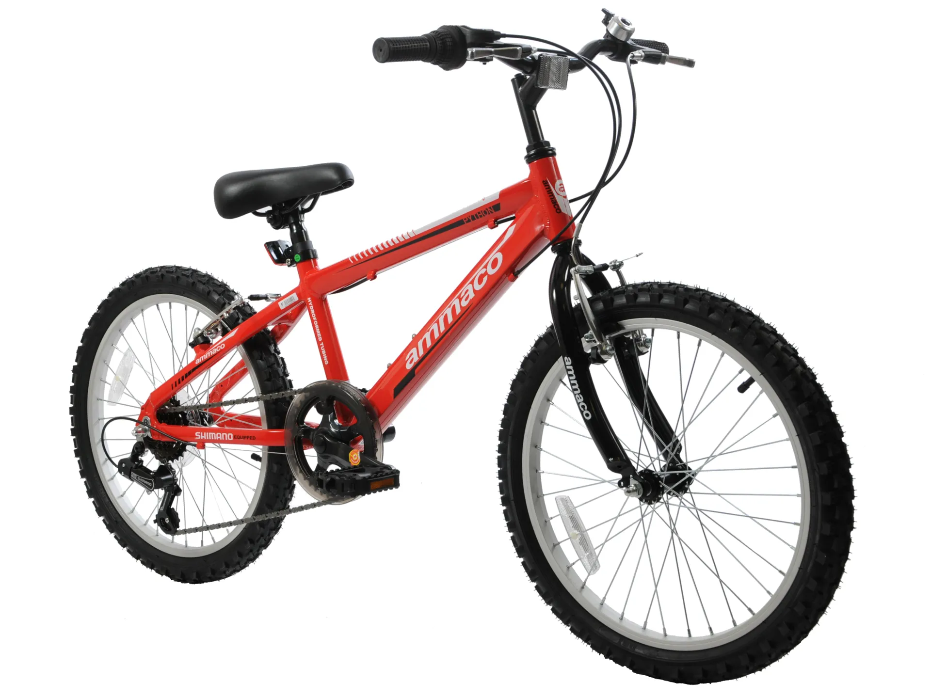 Ammaco Python 18 Inch Kids Mountain Bike Red