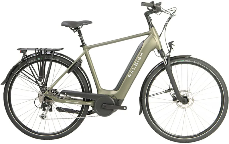 EX-DEMO Raleigh Motus GT 700c Electric Hybrid Bike Green 500Wh