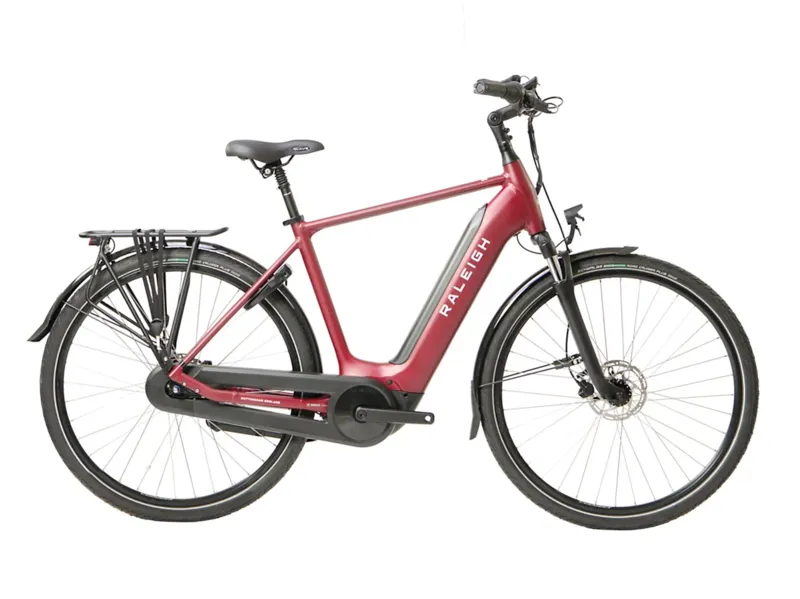 Raleigh Motus Tour Crossbar Hub 700c Electric Hybrid Bike Red