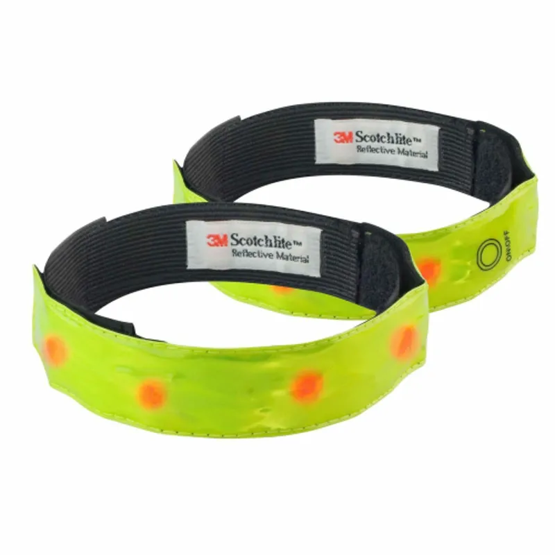 3M Scotchlite Reflective Hi-Viz Arm and Legs 4 LED Bands-1