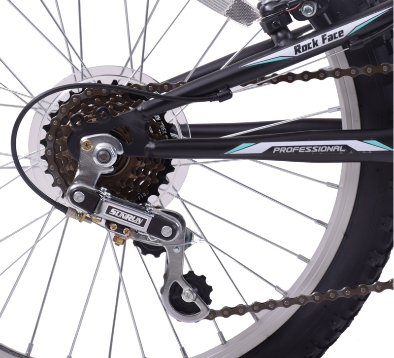 Professional Rock Face 20 inch Wheel Kids Mountain Bike Black-5