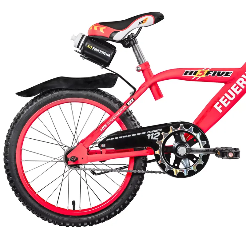 Hi5 Fire Engine 18 Inch Wheel Kids Bike Red-6