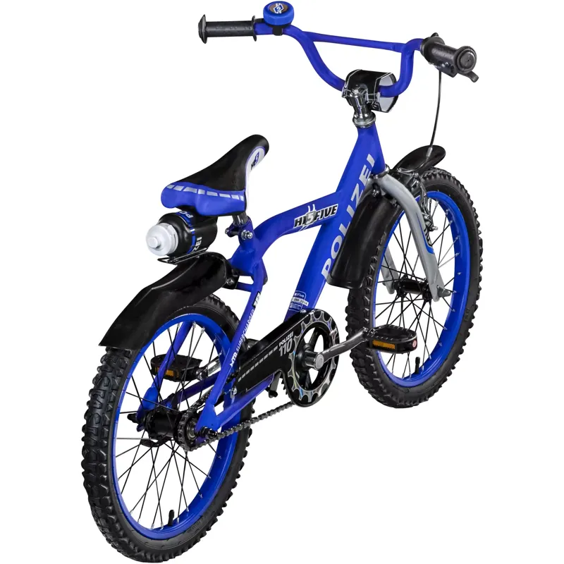 Hi5 Police 18 Inch Wheel Kids Bike Blue-3