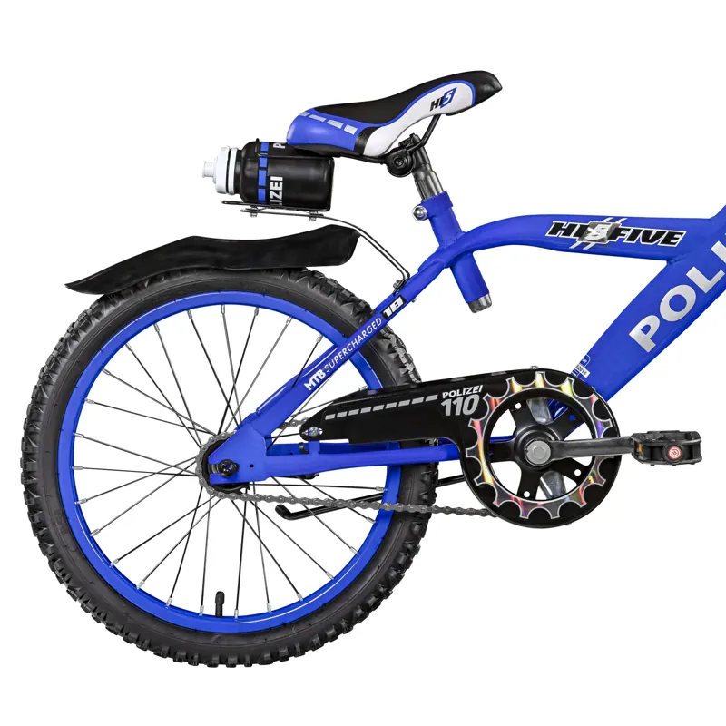 Hi5 Police 18 Inch Wheel Kids Bike Blue-1