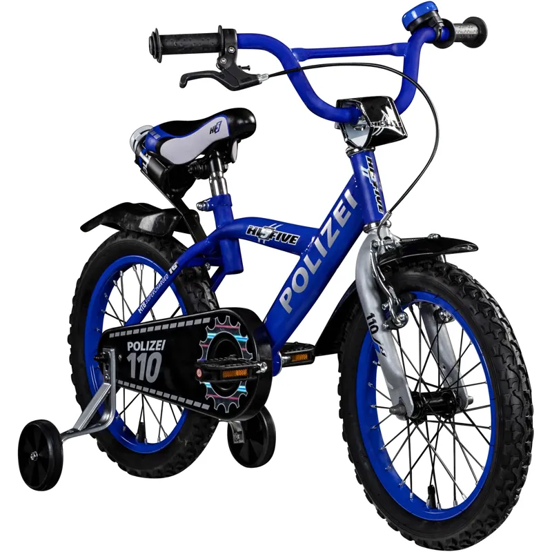 Hi5 Police 16 Inch Wheel Kids Bike Blue-1