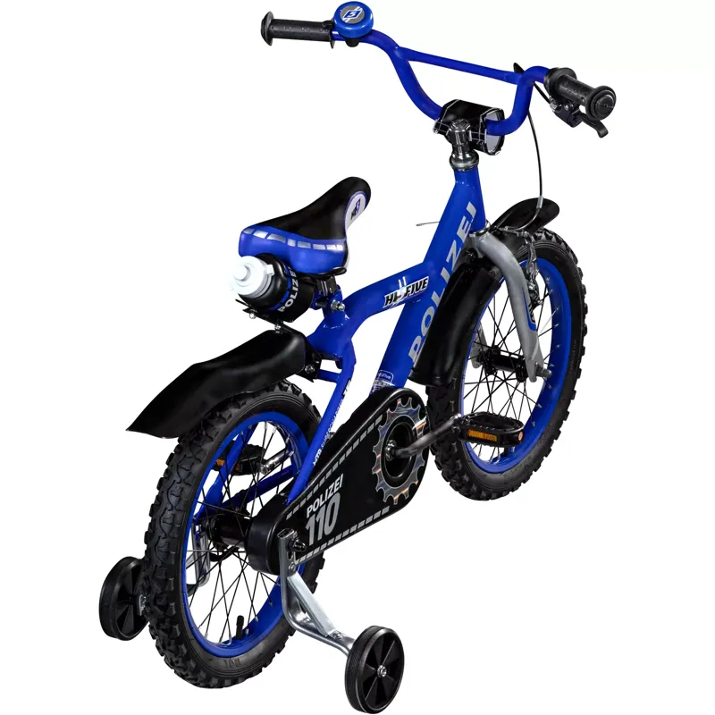Hi5 Police 16 Inch Wheel Kids Bike Blue-3