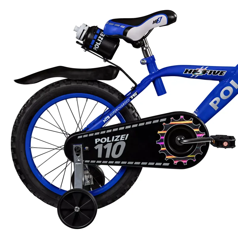 Hi5 Police 16 Inch Wheel Kids Bike Blue-2