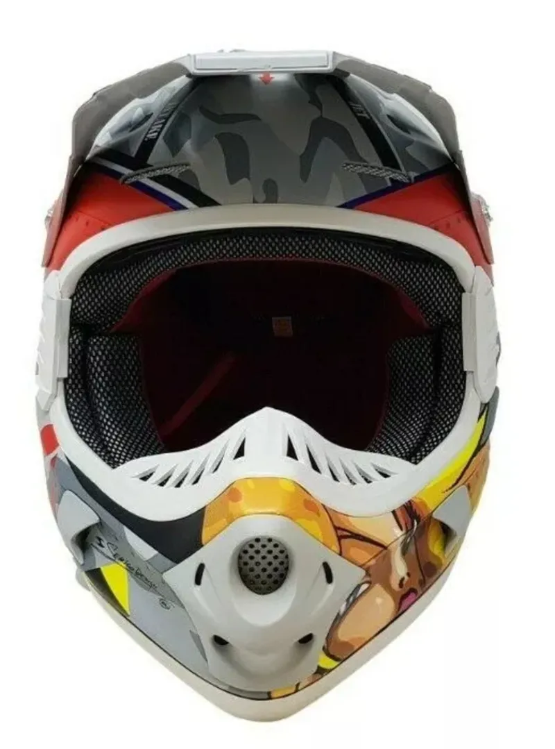 Hotter Full Face Downhill Helmet 57-58cm Red-1