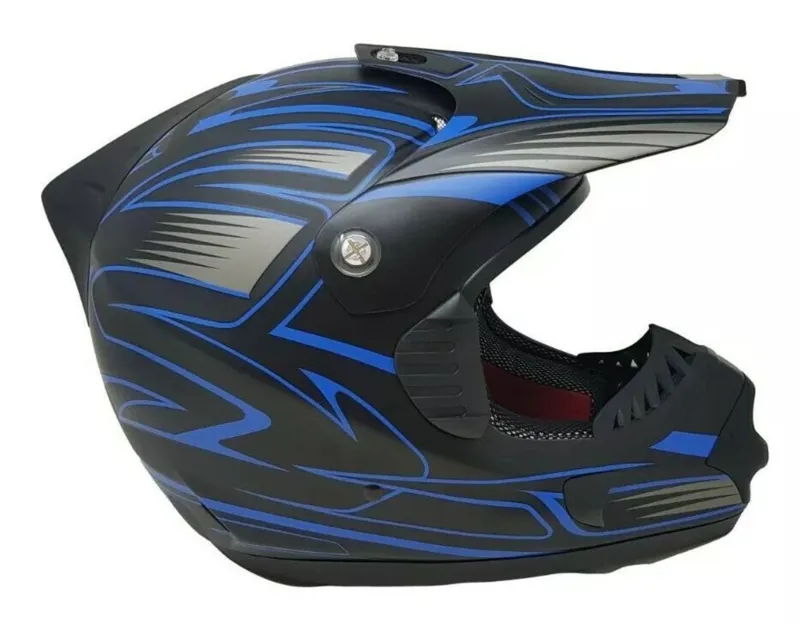 Hotter than Hell Full Face Downhill Helmet 57-60cm Black/Blue