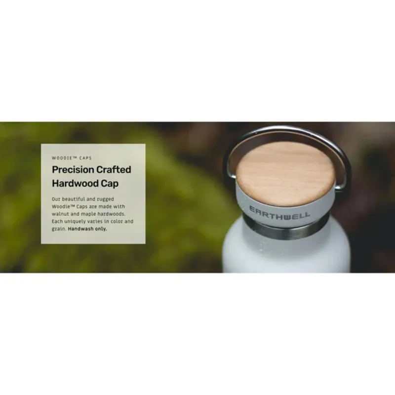 Earthwell Woodie SW Bottle 800ml Maple Cap/Baja Sand-3