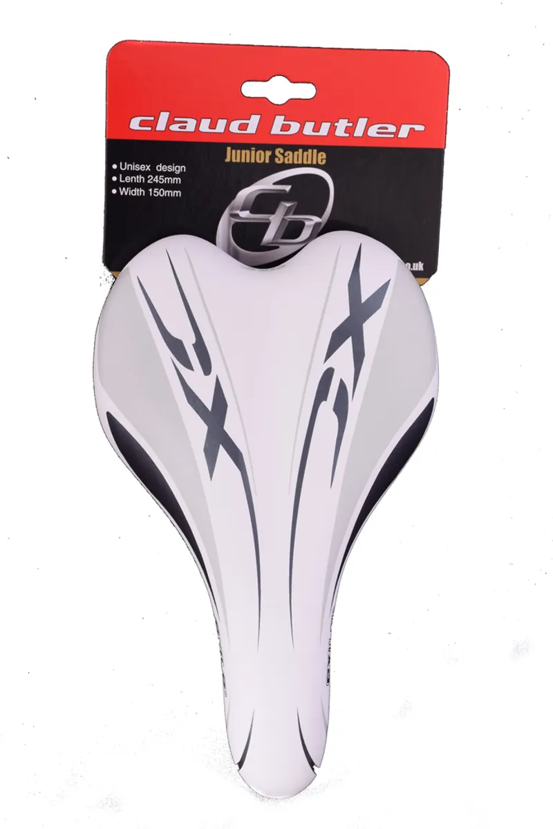 Claud Butler Replacement Kids Bike Saddle White-5