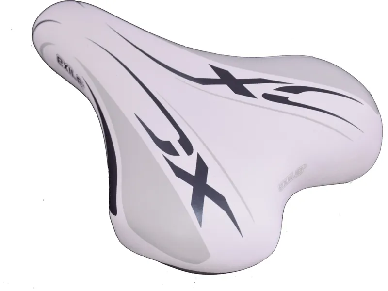 Claud Butler Replacement Kids Bike Saddle White-1