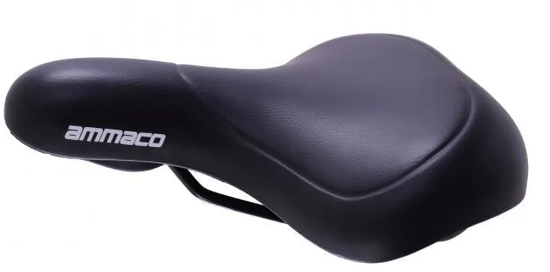 Ammaco Wide End Padded Comfort Saddle Black