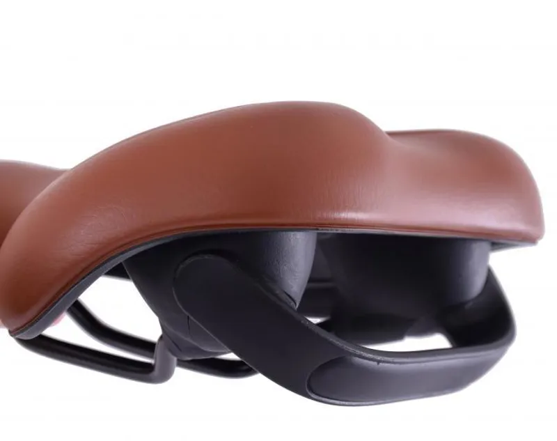 Ammaco Comfort Saddle Grab Handle Brown-1