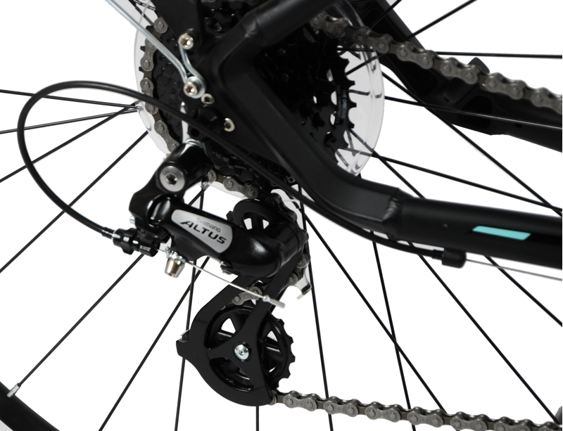 Salcano Istanbul Commuter Hybrid Bike Black-3