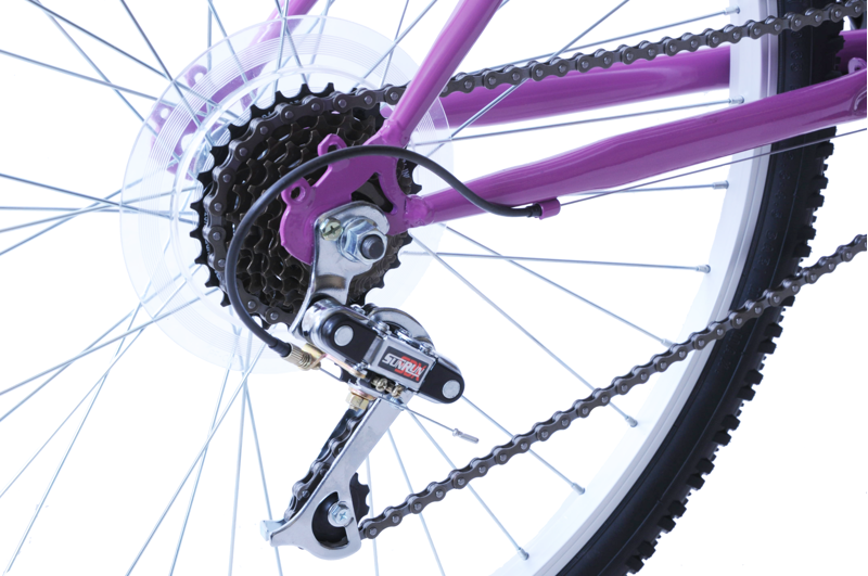 Salcano Shocker 26 Inch Wheel Mountain Bike Purple and White-5