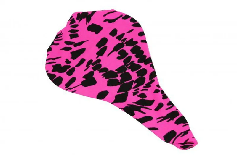 Stretch Lycra Saddle Cover Pink/Black