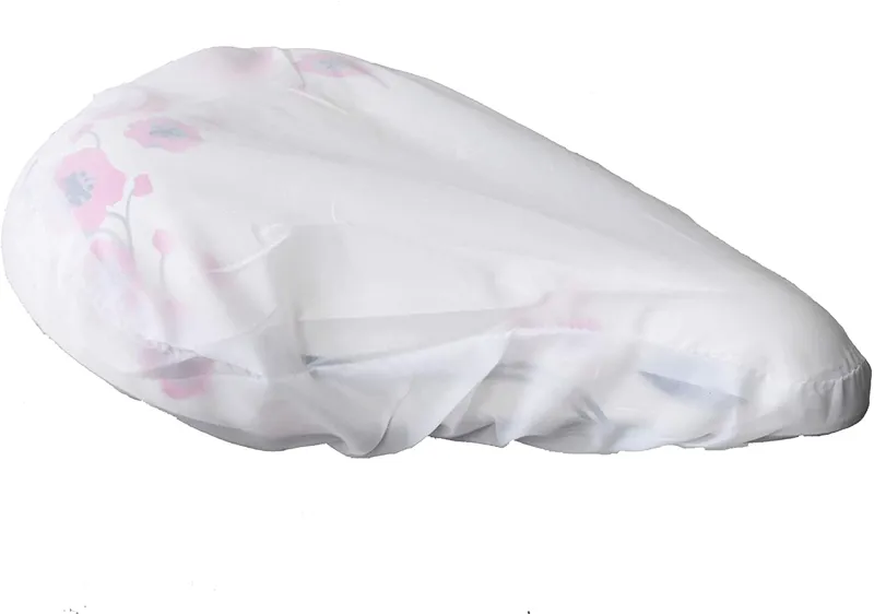 Elasticated Polyester White Saddle Cover