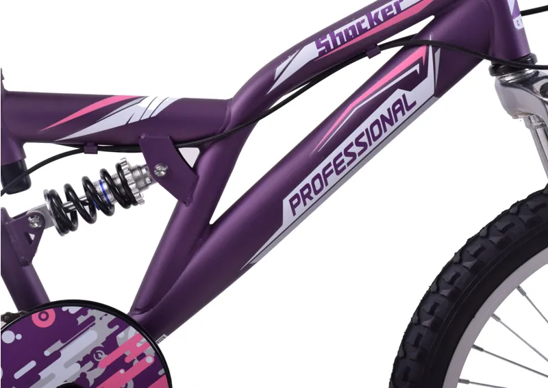 Professional Shocker 18 inch Wheel Kids Mountain Bike Purple-4