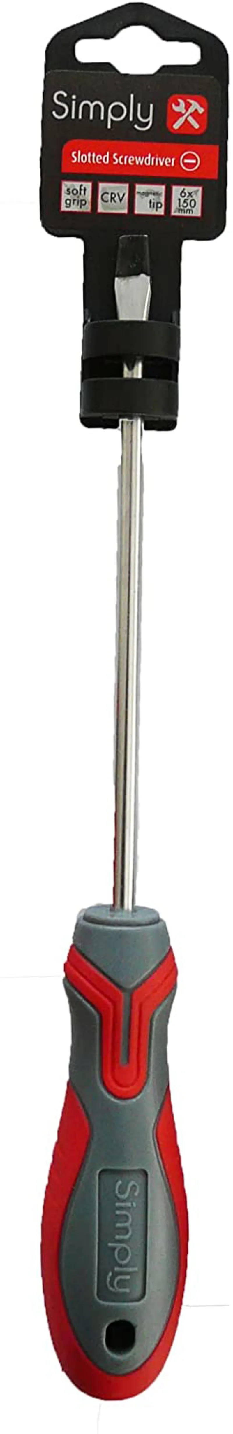 Simply 8 x 150mm Flat Head Screwdriver