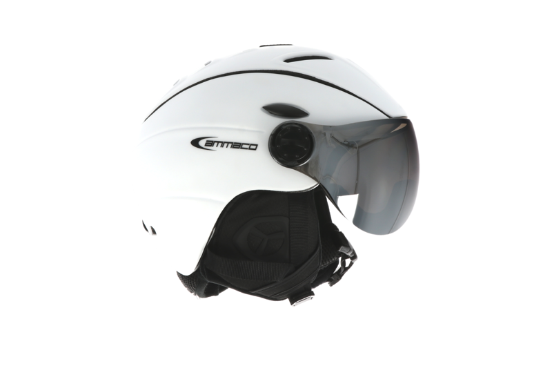 Ammaco Ski Helmet and Visor White Large-1