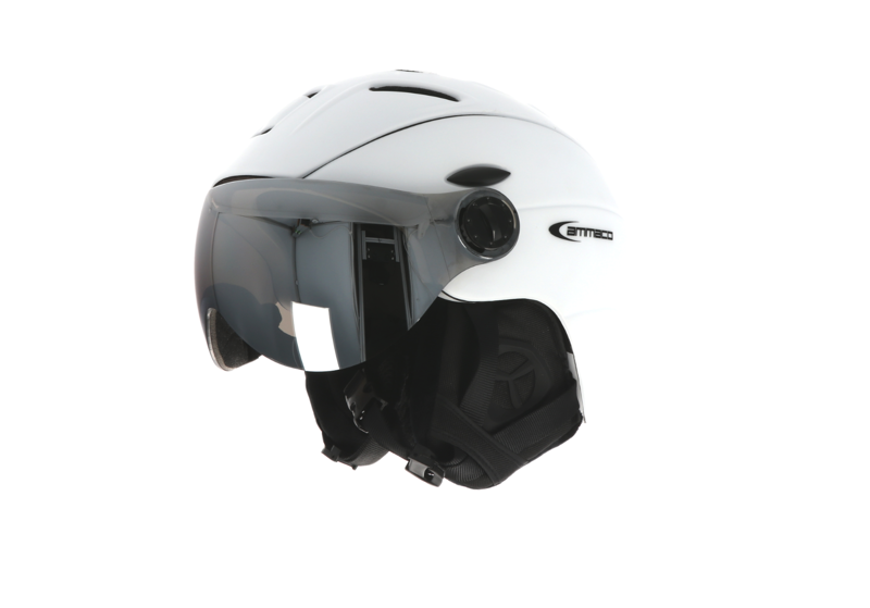 Ammaco Ski Helmet and Visor White Large-2