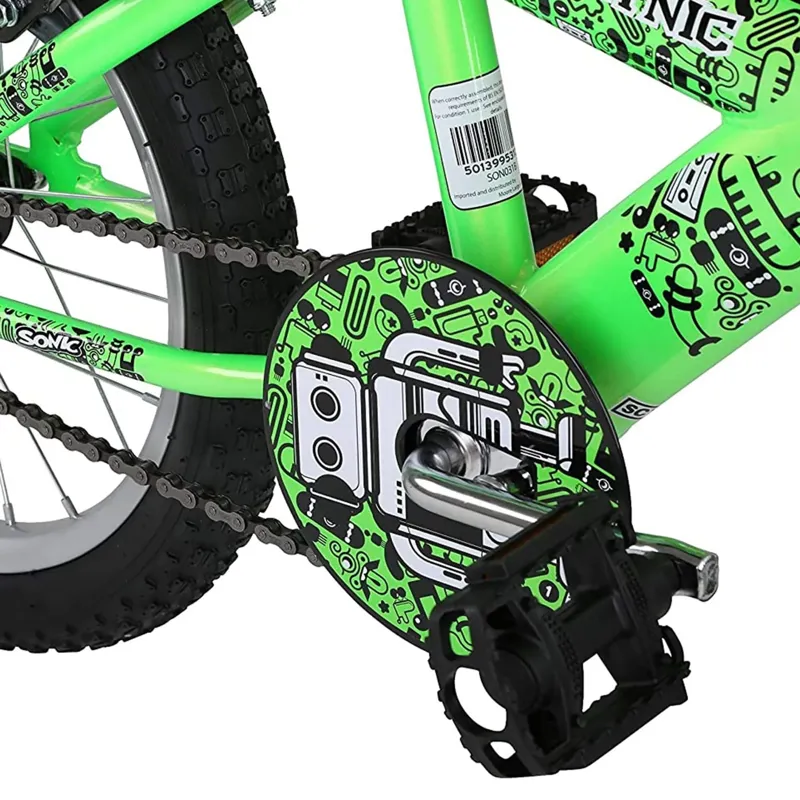 Sonic Robotnic 16 Inch Wheel Kids BMX Bike Green-1