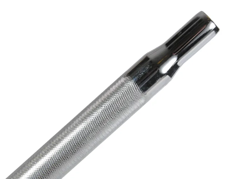 Seatpost 28.6mm Knurled 300mm Chrome-3