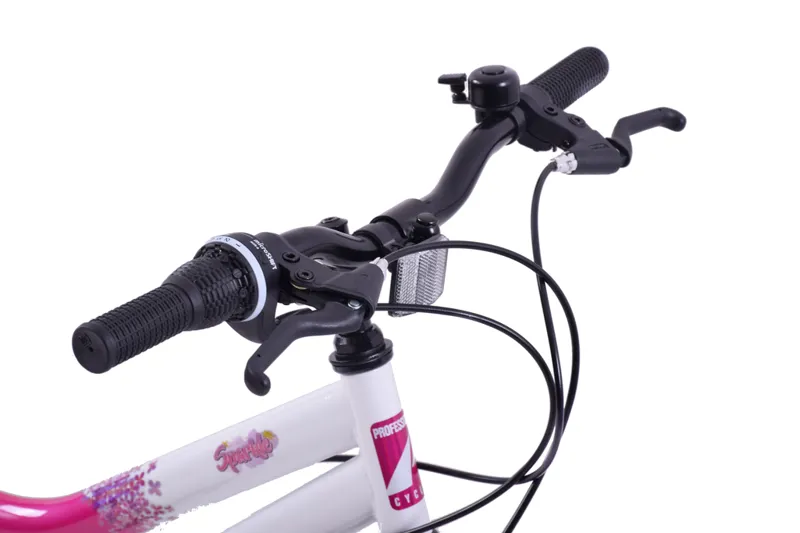 Professional Sparkle 20 Inch Wheel Kids Mountain Bikes Pink and White-1