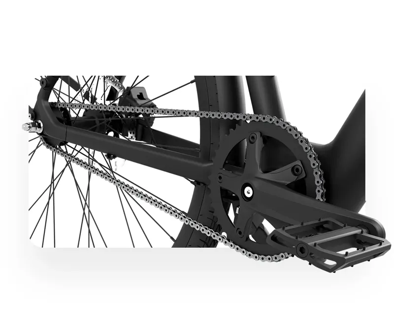 Modmo Saigon S Chain Drive 700c Electric Hybrid Bike Black 10.5Ah-8
