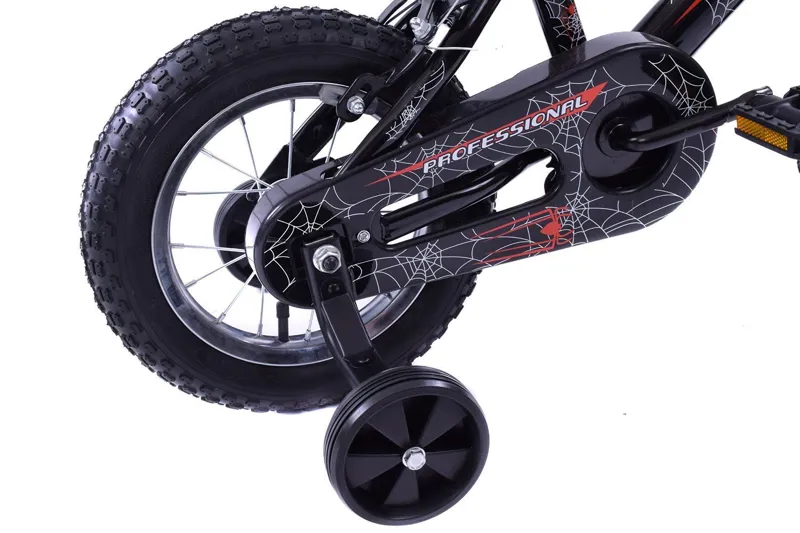 Professional Spider Boys 12 Inch Wheel Kids Bike Black-1