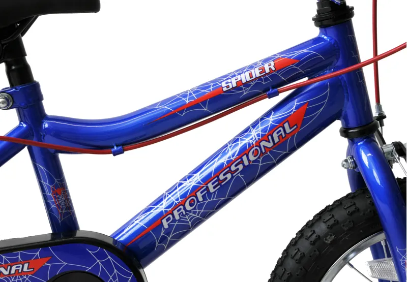 Professional Spider 12 Inch Wheel Kids Bike Blue-3