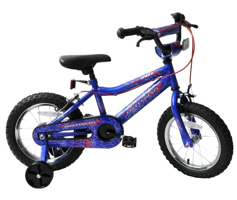 Professional Spider 12 Inch Wheel Kids Bike Blue-2